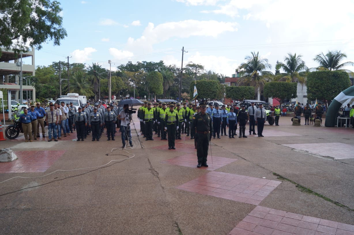 El lanzamiento se llevó en la plazoleta de la Gobernación del Guaviare - Foto/ Policía Guaviare