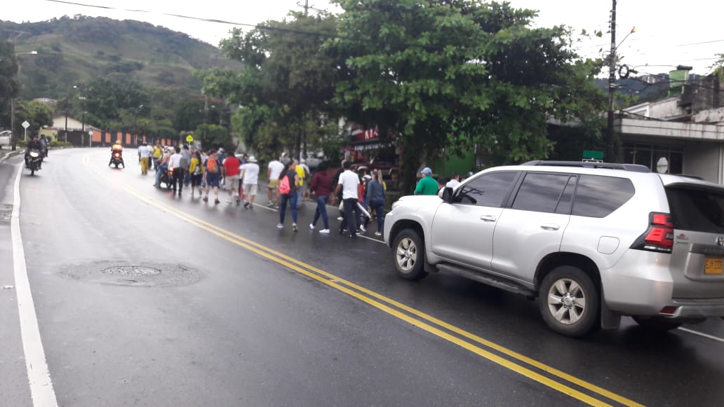 La marcha inició desde el barrio Galán en la ciudad de Villavicencio - Foto suministrada a Marandua