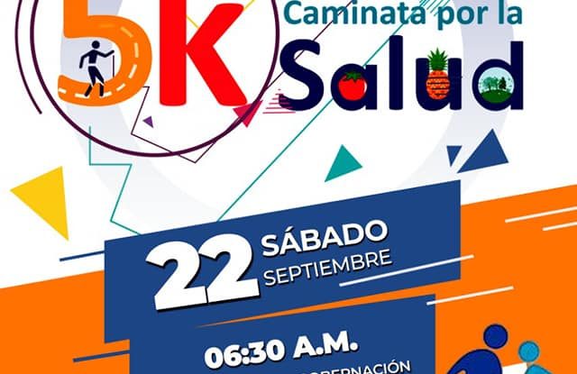 Todo listo para la carrera 5k Caminata por la Salud