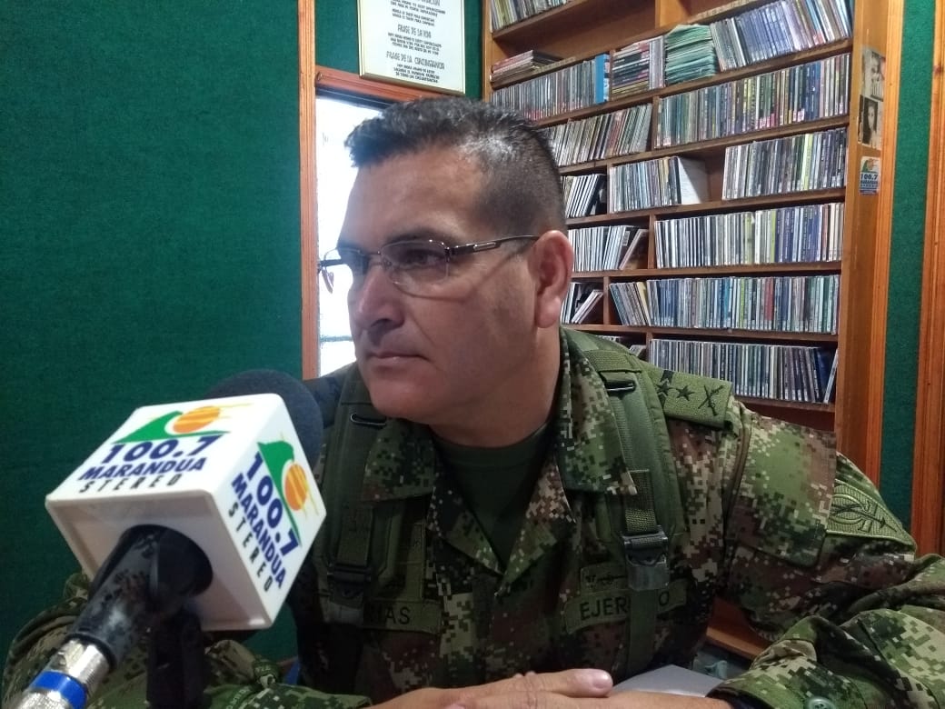 Coronel Jaime Alberto Arias Londonó, jefe del Estado Mayor del Comando Específico del Oriente