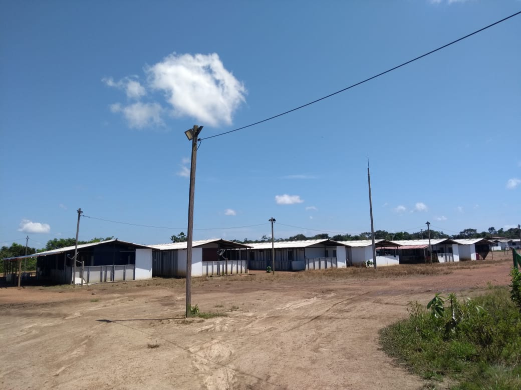 Espacio Territorial de Capacitación y Reincorporación (ETCR) en Charras, municipio de San José del Guaviare