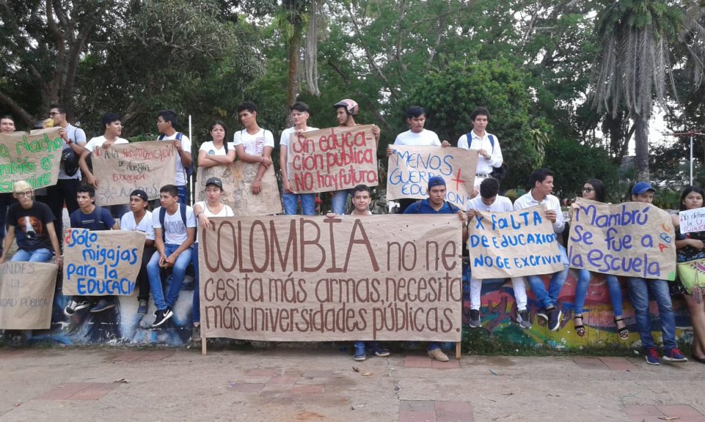 Estudiantes en Guaviare marcharon por la educación pública superior