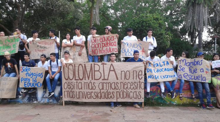 Estudiantes en Guaviare marcharon por la educación pública superior