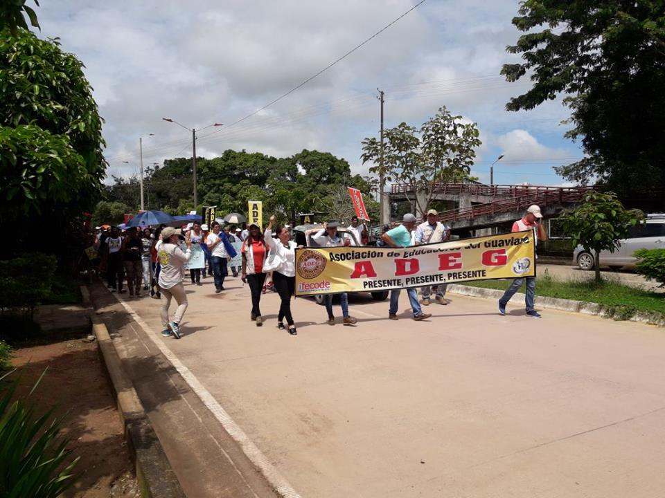 CUT y ADEG en Guaviare apoyarán movilización de universitarios