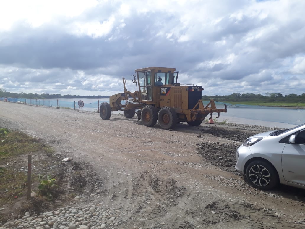 Inician obras de pavimentación en tramo de la via nacional afectado por el río Ariari - Foto suministrada a Marandua Stereo 100.7 FM