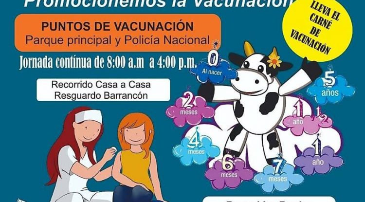 Este sábado primera Jornada Nacional de Vacunación en San José del Guaviare
