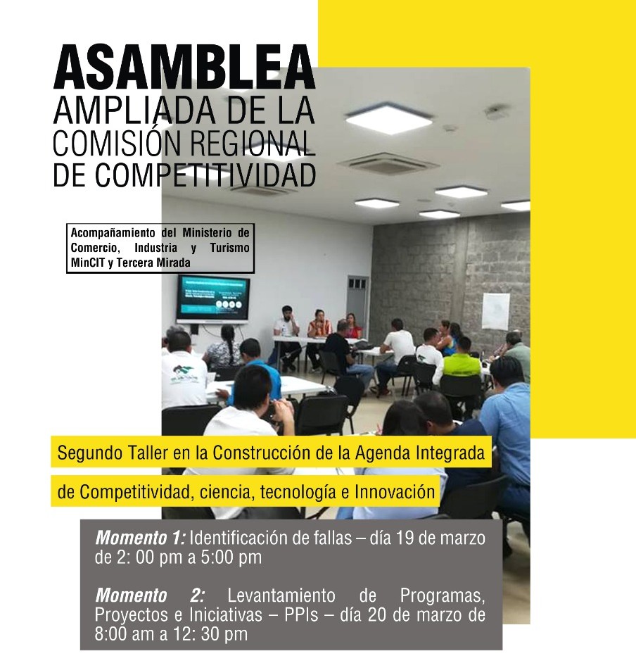 Taller para la construcción de la agenda integrada de competitividad realiza Cámara de Comercio