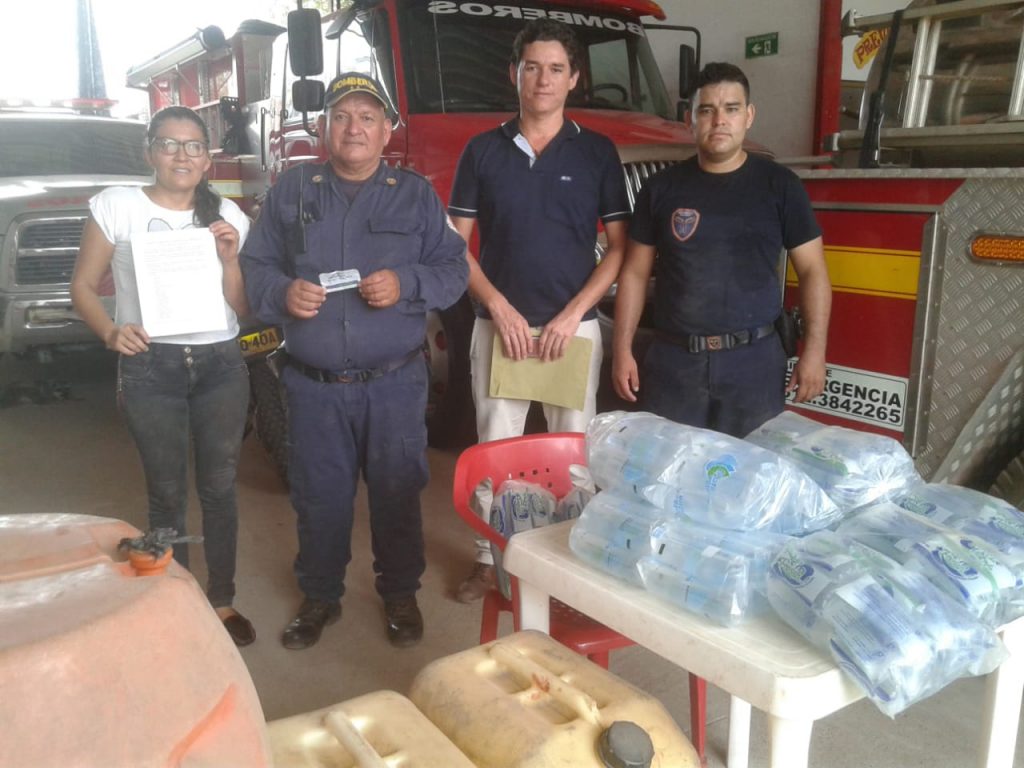 Bomberos San José recibió donaciones de comerciantes, empresas y particulares