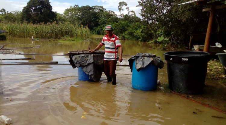 48 familias damnificadas por desbordamiento del río Guayabero