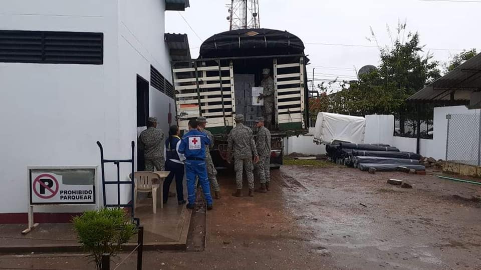 Ayudas humanitarias para damnificados por el invierno en Guaviare.