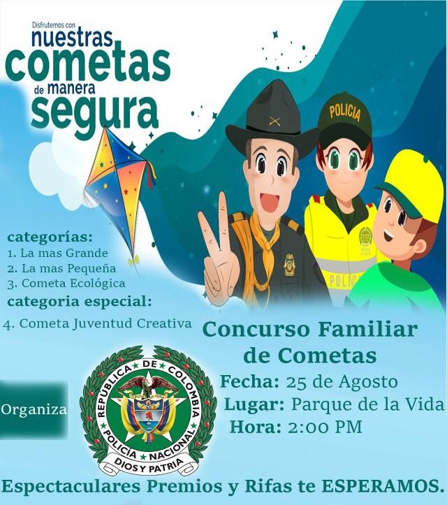 Policía Guaviare organiza Festival de Cometas