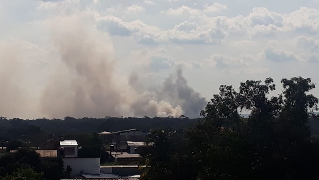 Incendio forestal en el sector de la María, zona rural de San José del Guaviare.