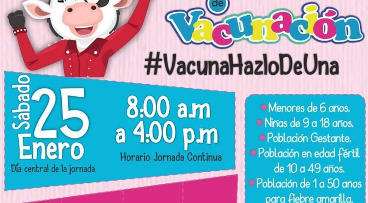 1ª jornada de Vacunación “Día de ponerse al día”, sábado 25 de 2020.