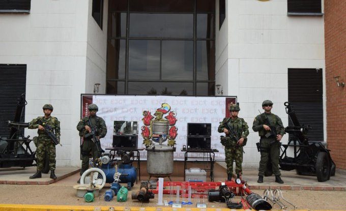 Ejército y Policía hallan laboratorio de clorhidrato de cocaína en Guaviare