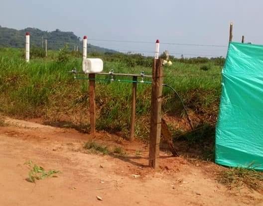 Campesinos de cuatro veredas instalan puestos de desinfección a vehículos y personas