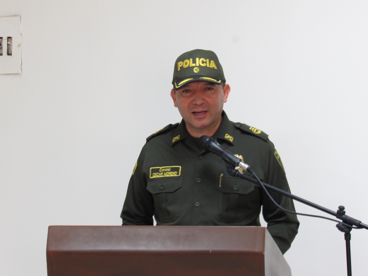 Coronel Oscar Antonio Moreno, comandante de la Región 7 de Policía Nacional.