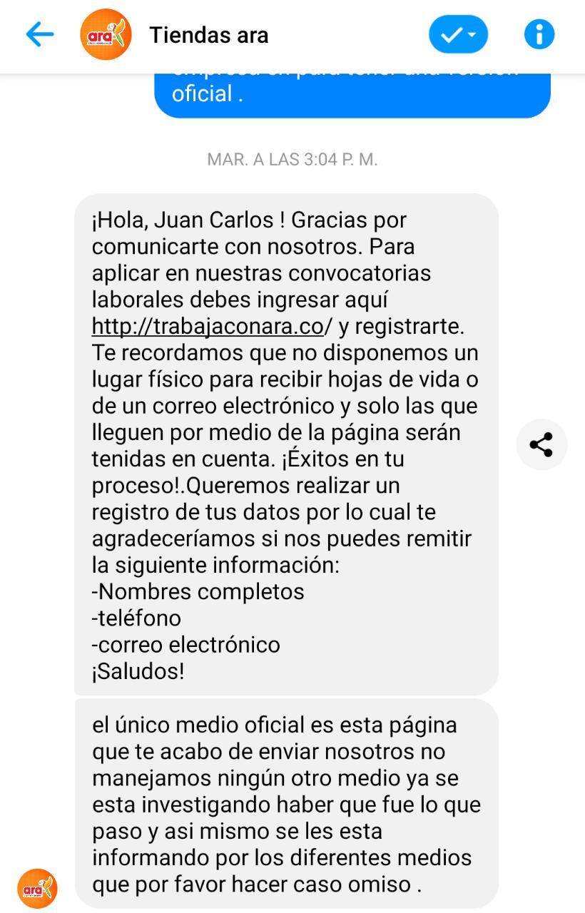 Marandua Noticias recibió una comunicación por la red social Facebook, donde aseguran que las convocatorias son aplicadas mediante un web oficial autorizada.