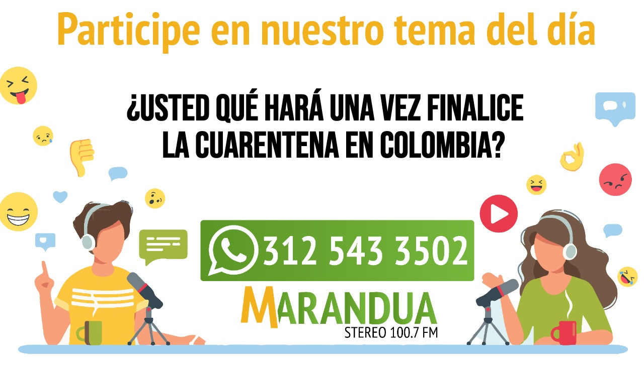 ¿usted qué hará una vez finalice la cuarentena en Colombia?