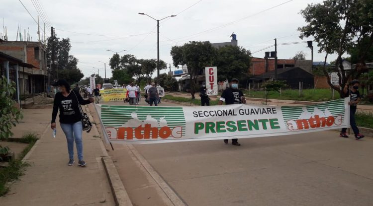 Sindicatos en Guaviare marcharon contra políticas del Gobierno Nacional