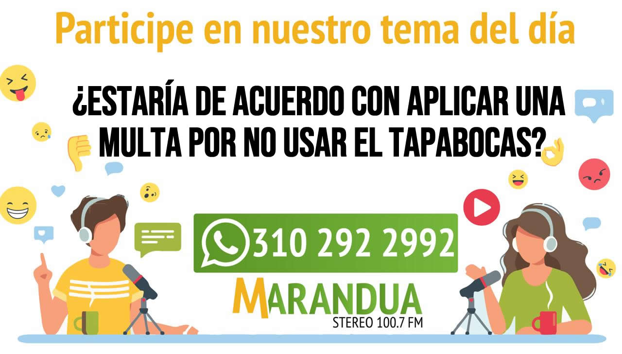 ¿Estaría de acuerdo con aplicar una multa por no usar el tapabocas?