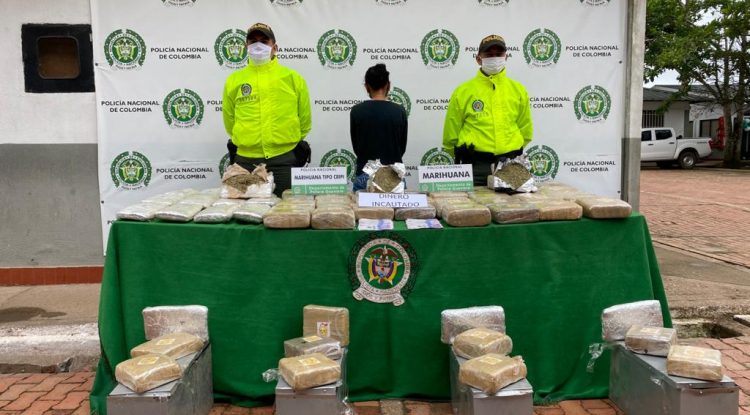 Policía Guaviare incautó 59 kilos de marihuana tipo cripy