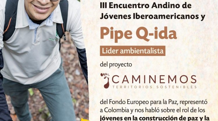 Felipe Henao, joven ambientalista del Guaviare participó en el Tercer encuentro de Jóvenes iberoamericanos