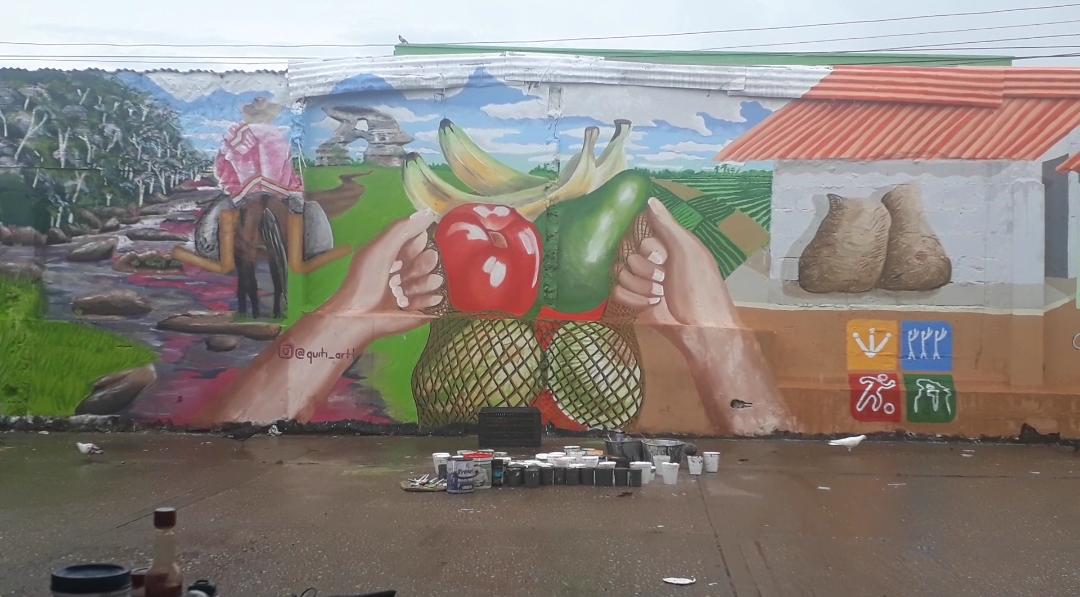 Con murales alusivos a nuestra biodiversidad embellecen a San José del Guaviare