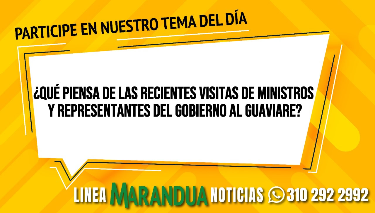 ¿Qué piensa de las recientes visitas de ministros y representantes del gobierno al Guaviare?