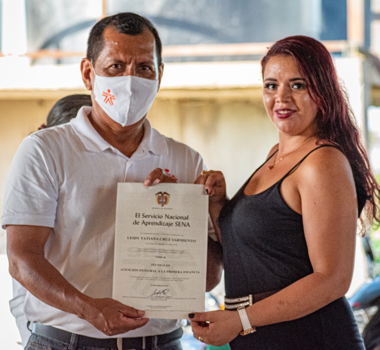 8 mujeres del ETCR Colinas, certificadas como Técnicas en Atención Integral a la Primera Infancia