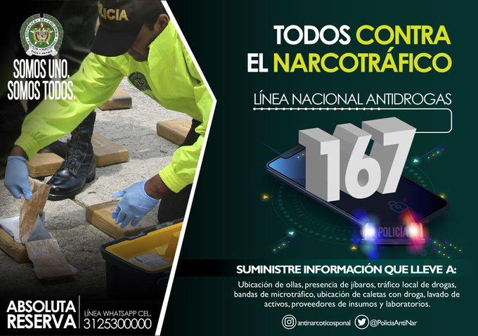 Policía Nacional inicia campaña "Todos contra el narcotráfico"