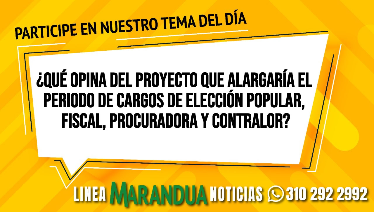 ¿Qué opina del proyecto que alargaría el periodo de cargos de elección popular, fiscal, procuradora y contralor?