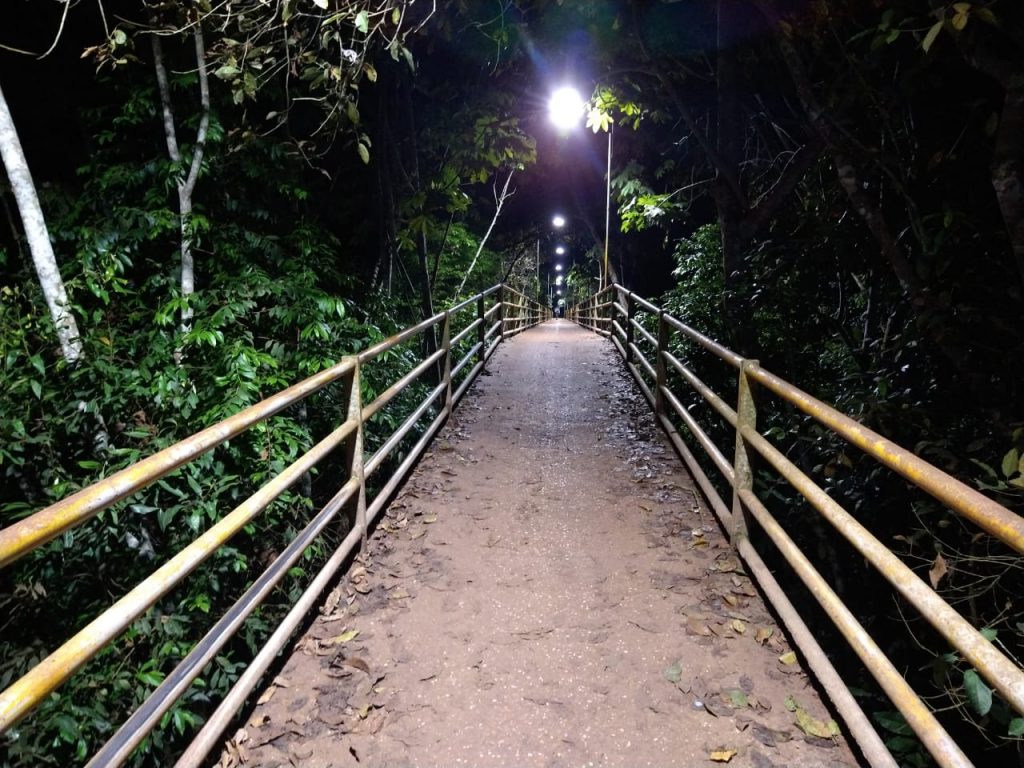 Vuelve alumbrado público en puente Providencia