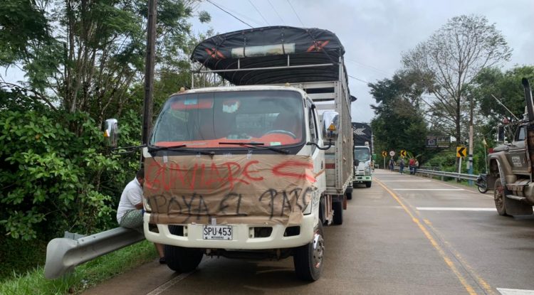 Camioneros permiten corredores humanitarios en Meta y Guaviare