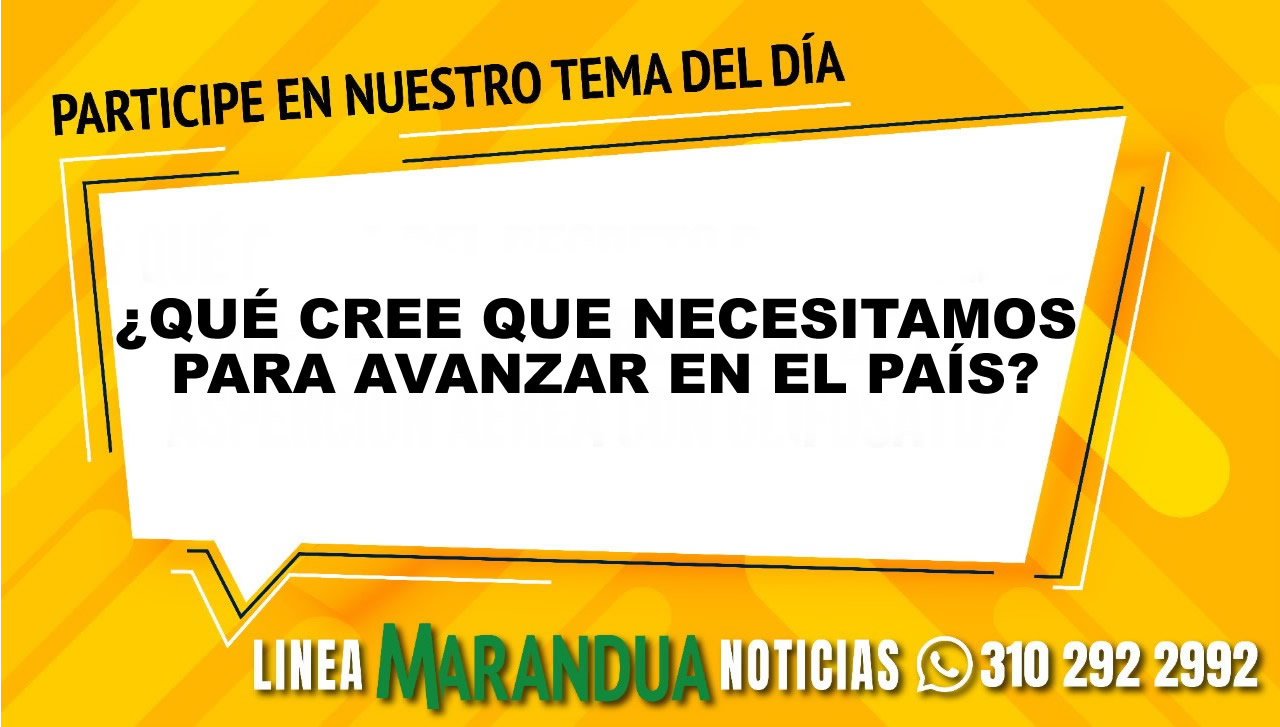 ¿Qué cree que se necesita para avanzar en el país?