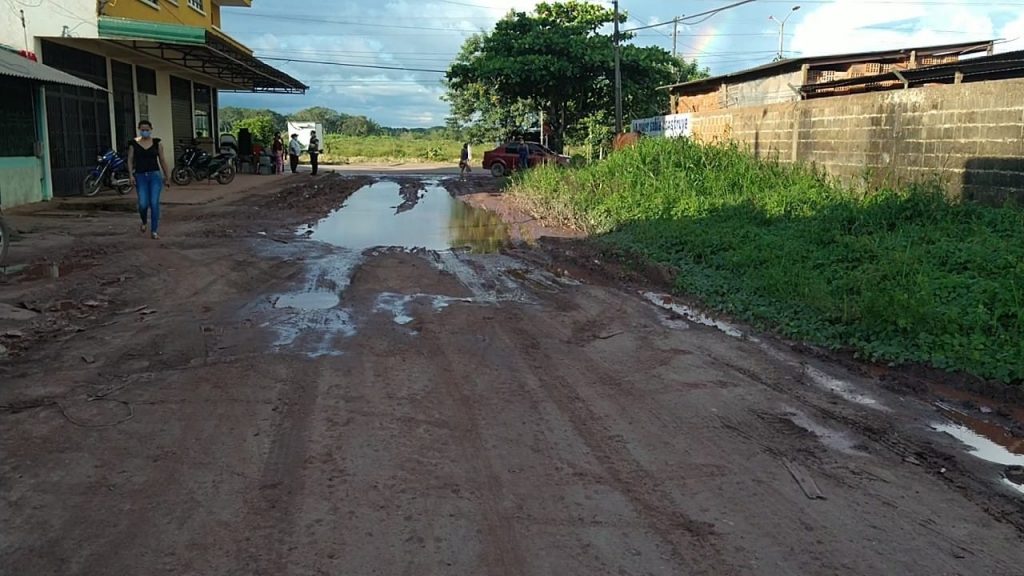 Calles de San José del Guaviare en mal estado estado