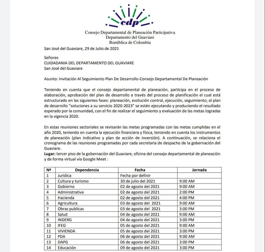 El CDPT iniciará evaluación al Plan de Desarrollo “Soluciones a su Servicio”