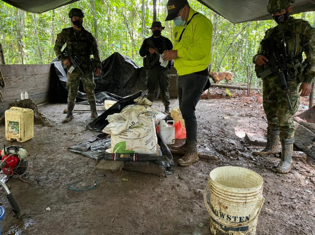 Hallan estructura para procesamiento de pasta base de coca en Guaviare