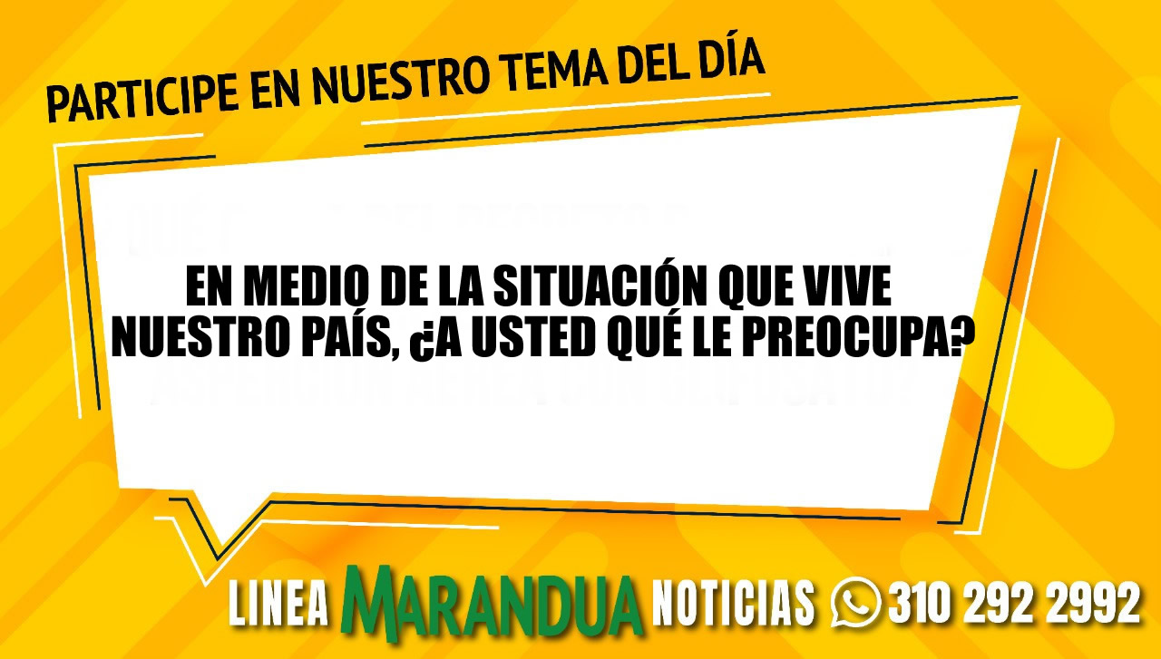 En medio de la situación que vive nuestro país, ¿a usted qué le preocupa?