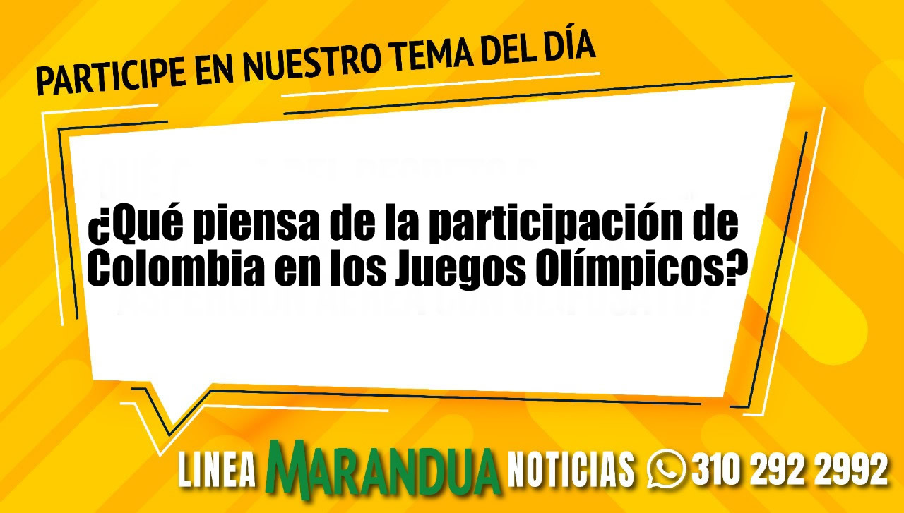 ¿Qué piensa de la participación de Colombia en los Juegos Olímpicos?