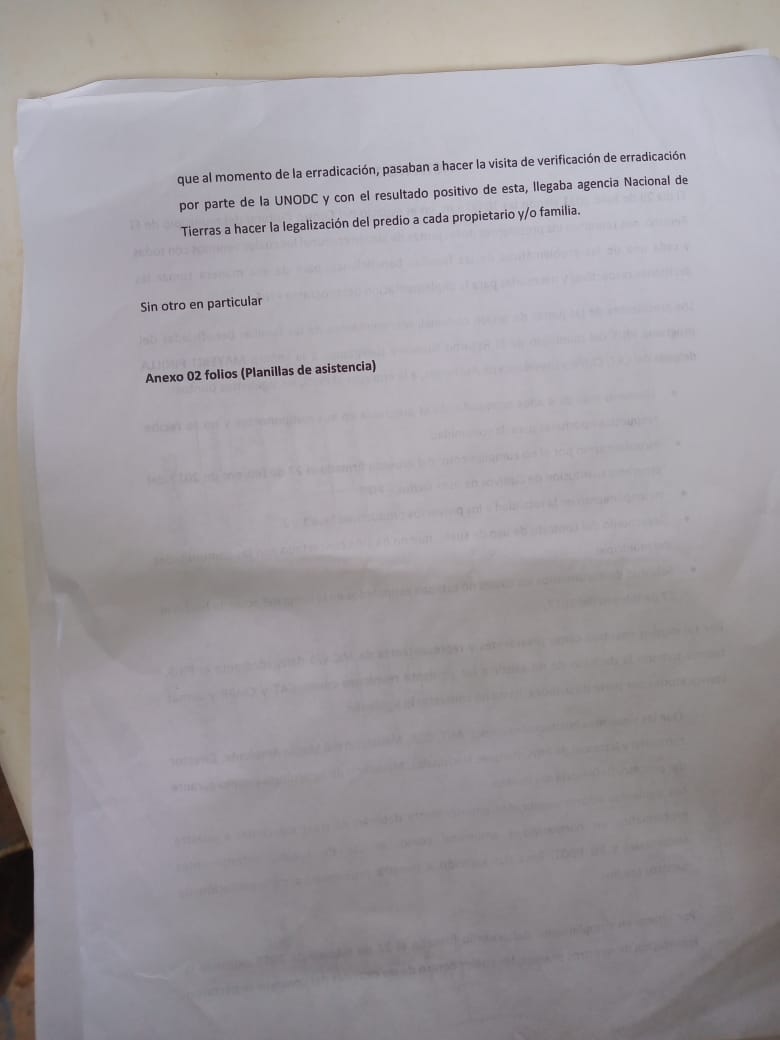 Asojuntas de El Retorno inconformes por el incumplimiento del Programa PNIS