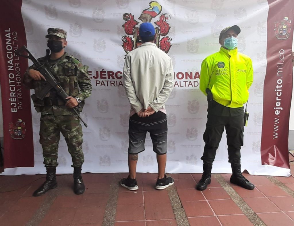 Ejército capturó a tres hombres por trafico de estupefacientes