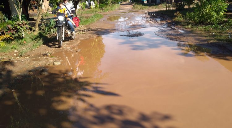 En pésimo estado la carrera 19 B entre calles 24 y 26 en el barrio El Triunfo