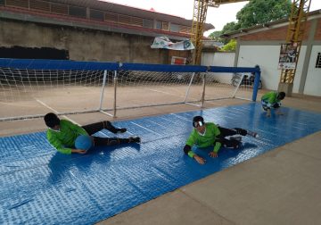 Deportistas de Goalball reclaman ejecución de obra de mejoramiento de escenario