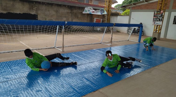 Deportistas de Goalball reclaman ejecución de obra de mejoramiento de escenario