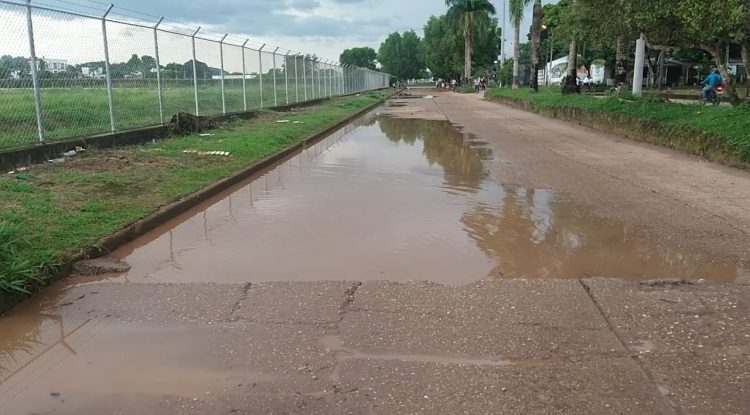 Avenida Los Colonizadores presenta daños en las placas de concreto