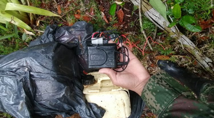 Ejército Nacional halló artefactos explosivos en el Raudal del Guayabero