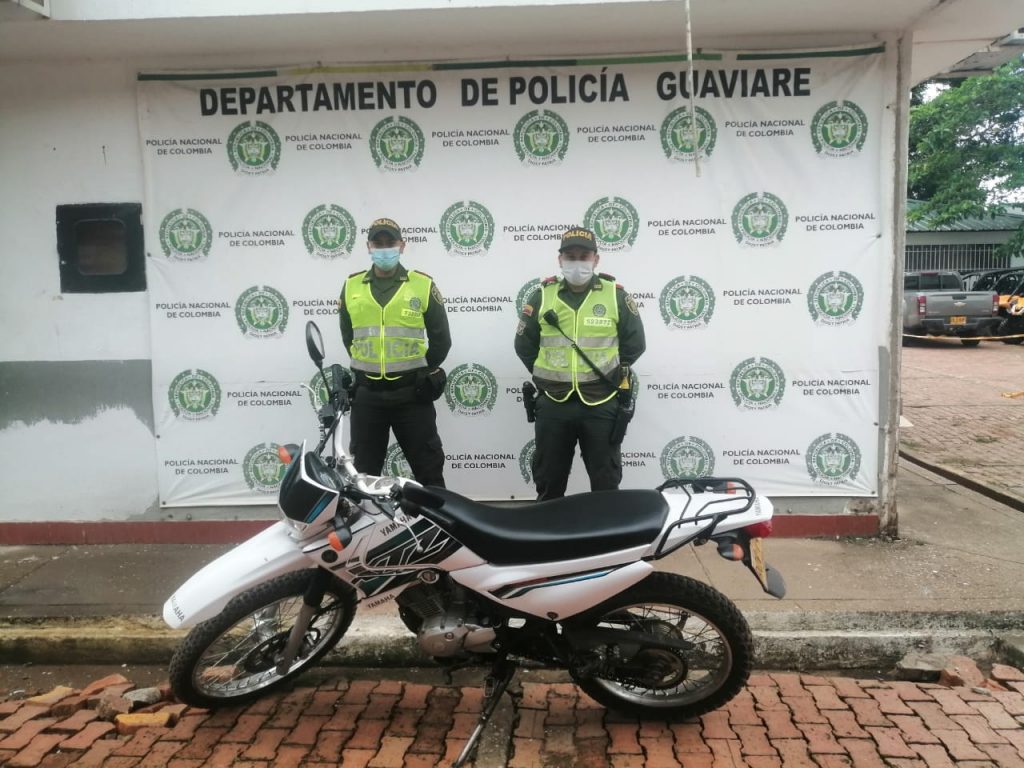 Policía Nacional recuperó motocicleta en San José del Guaviare