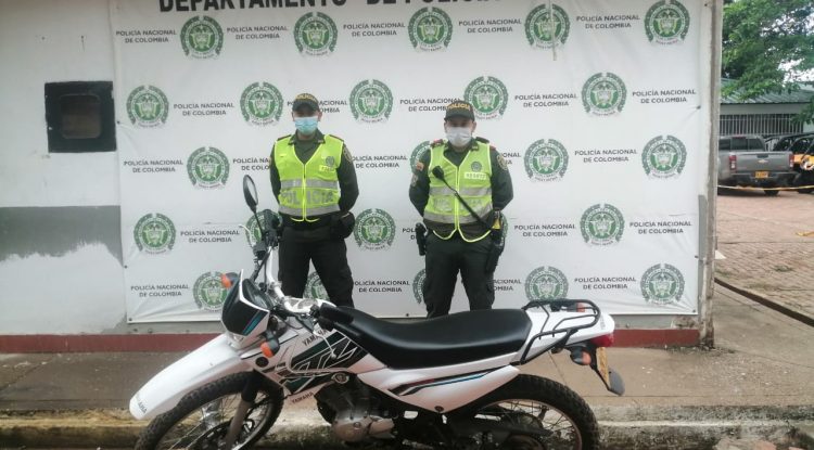 Policía Nacional recuperó motocicleta en San José del Guaviare