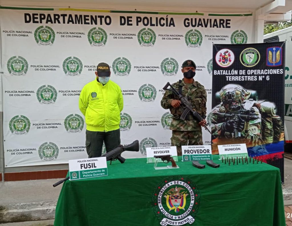 Hallan caleta ilegal de armas en zona rural de San José del Guaviare