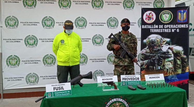 Hallan caleta ilegal de armas en zona rural de San José del Guaviare